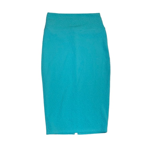 ’m in love with Derek Teal Back Slit Pull On Pencil Skirt - Picture 1 of 6
